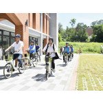 彰化花壇MOOVO公共自行車啟用 觀光、通勤更方便了