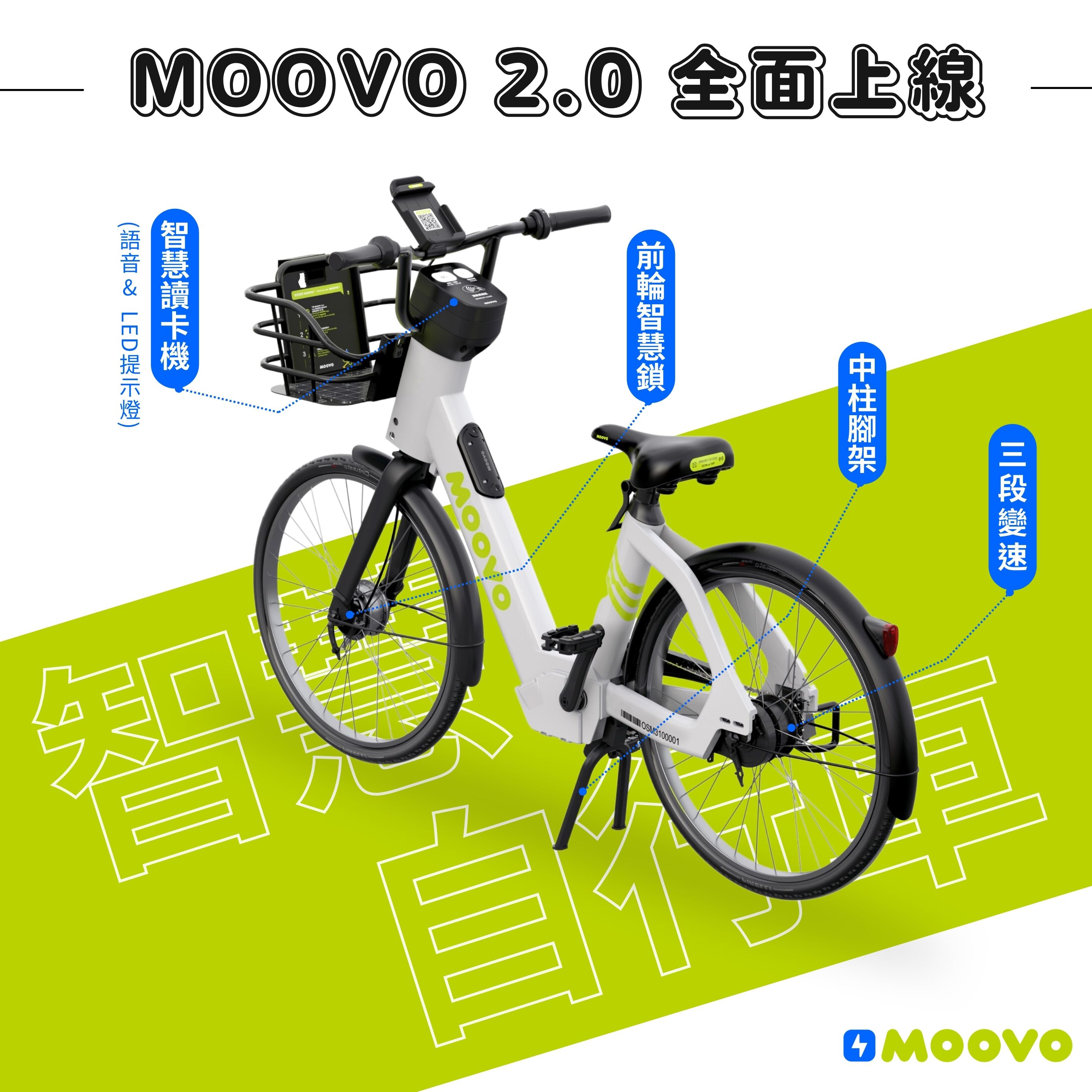 MOOVO 2.0 智慧自行車 上線了